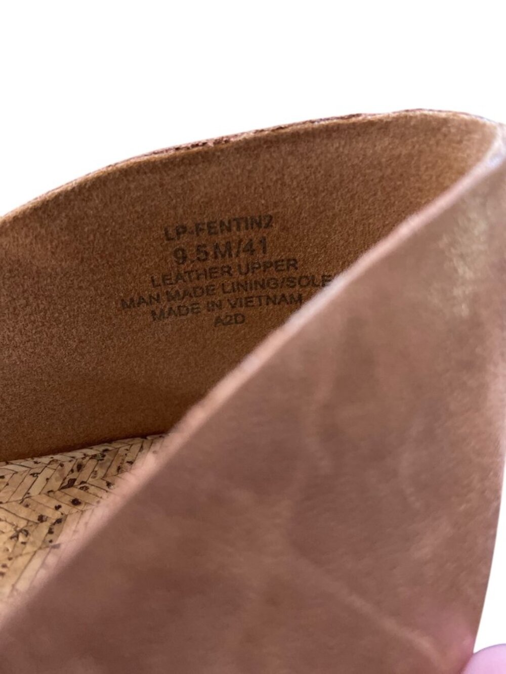 Lucky Brand Fentin 2 Flat Leather Sandals Latte Brown Size 9 Spring Neutral Boho - Picture 9 of 12